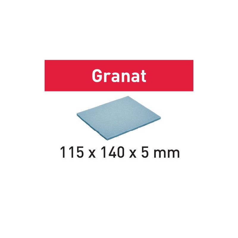 Gąbka szlifierska 115x140x5 MF 1500 GR+20 Granat