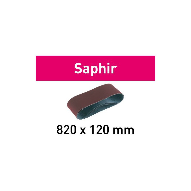 Taśma szlifierska 820x120-P50-SA+10 Saphir