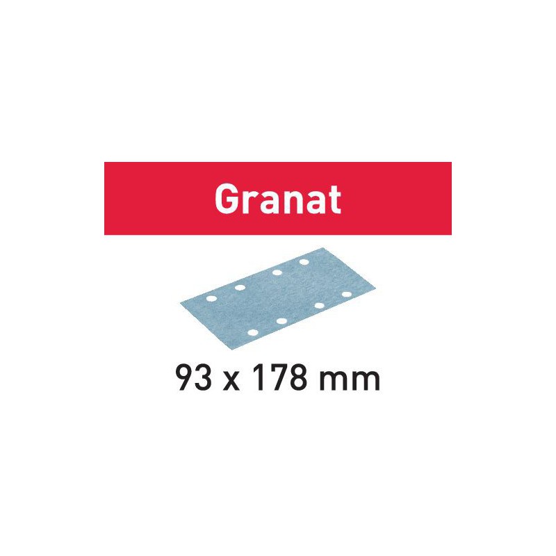 Arkusze ścierne STF 93X178 P40 GR+50 Granat