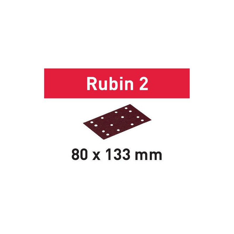 Arkusze ścierne STF 80X133 P80 RU2+50 Rubin 2